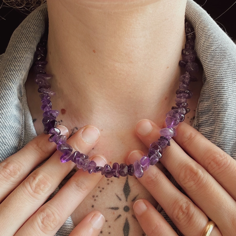 collana Chips Nic - Ametista